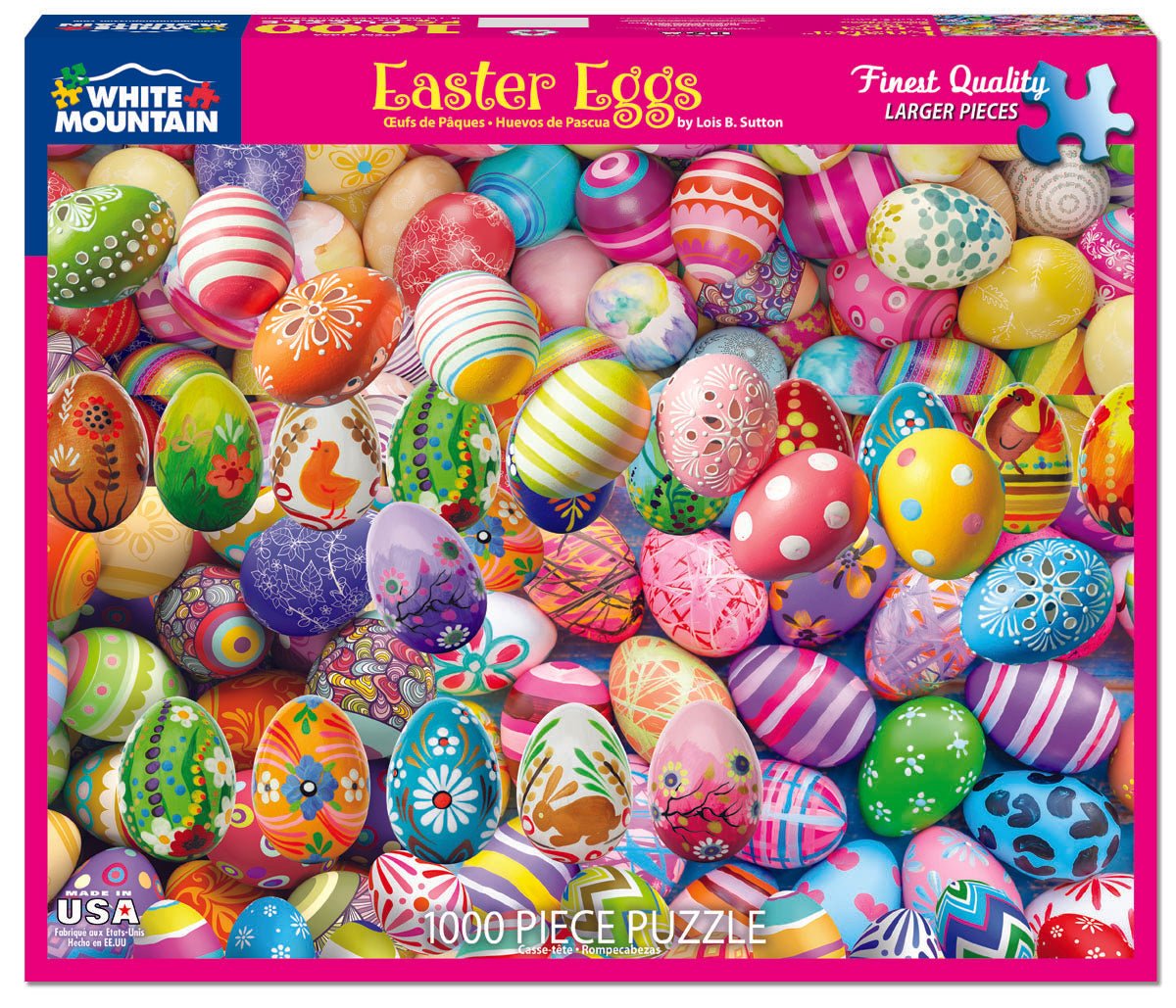 Easter Eggs (1699pz) - 1000 Piece Jigsaw Puzzle