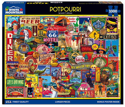 Potpourri (1848pz) - 1000 Piece Jigsaw Puzzle