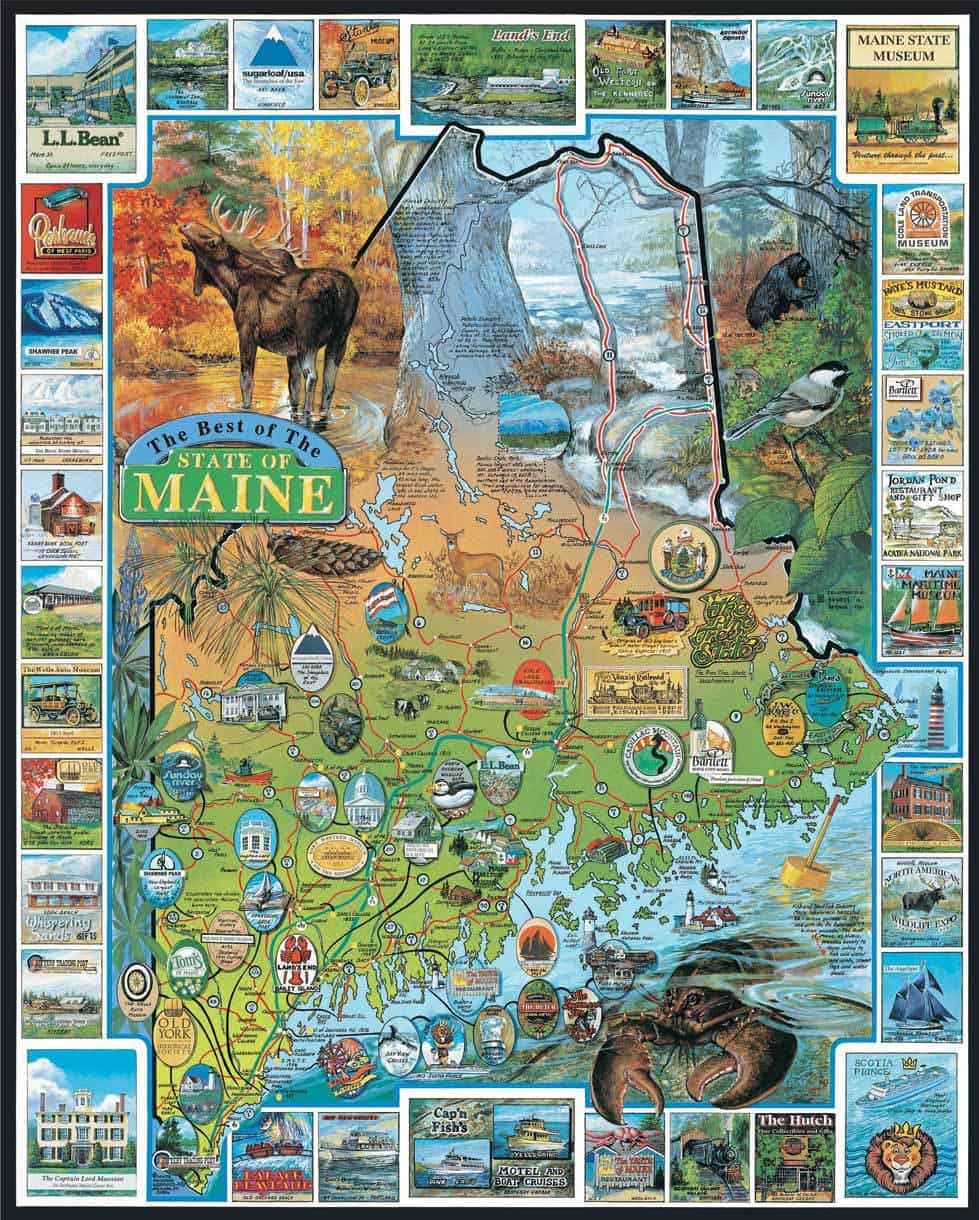 Best of Maine (94pz) - 1000 Piece Jigsaw Puzzle