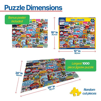 A Day At The Beach (1448pz) - 1000 Pieces