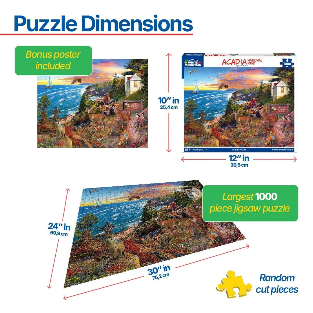 Acadia National Park (1941pz) - 1000 Piece Jigsaw Puzzle