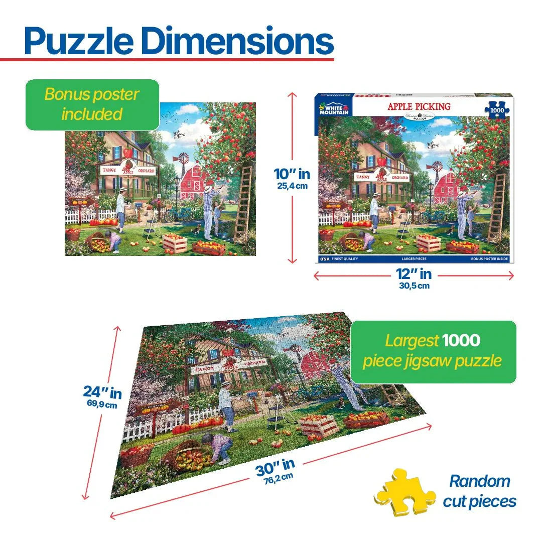 Apple Picking (1832pz) - 1000 Piece Jigsaw Puzzle