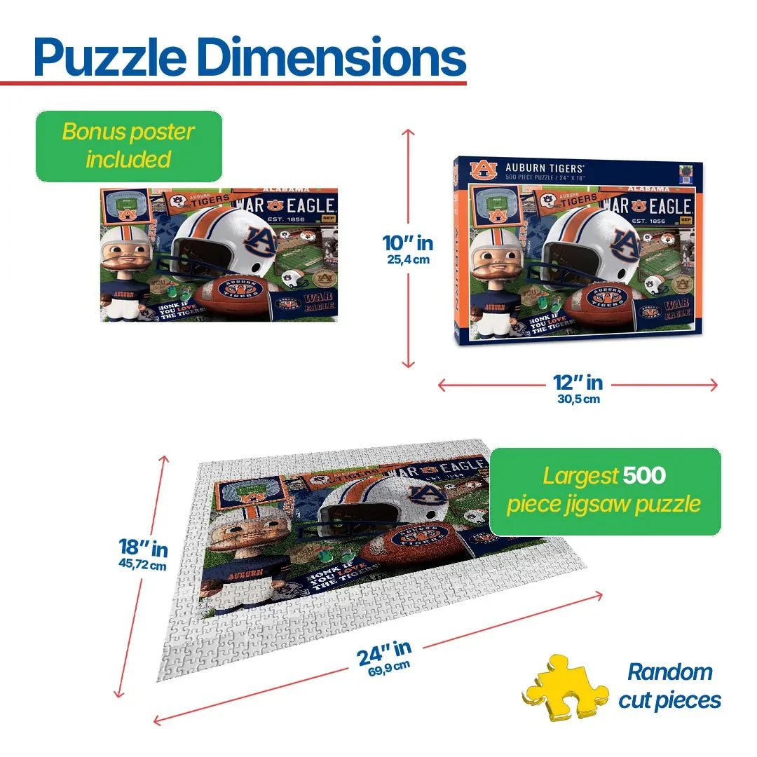 Auburn Tigers Retro Series (950240) - 500 Pieces