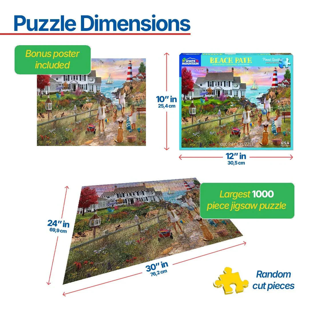 Beach Path (1580pz) - 1000 Piece Jigsaw Puzzle