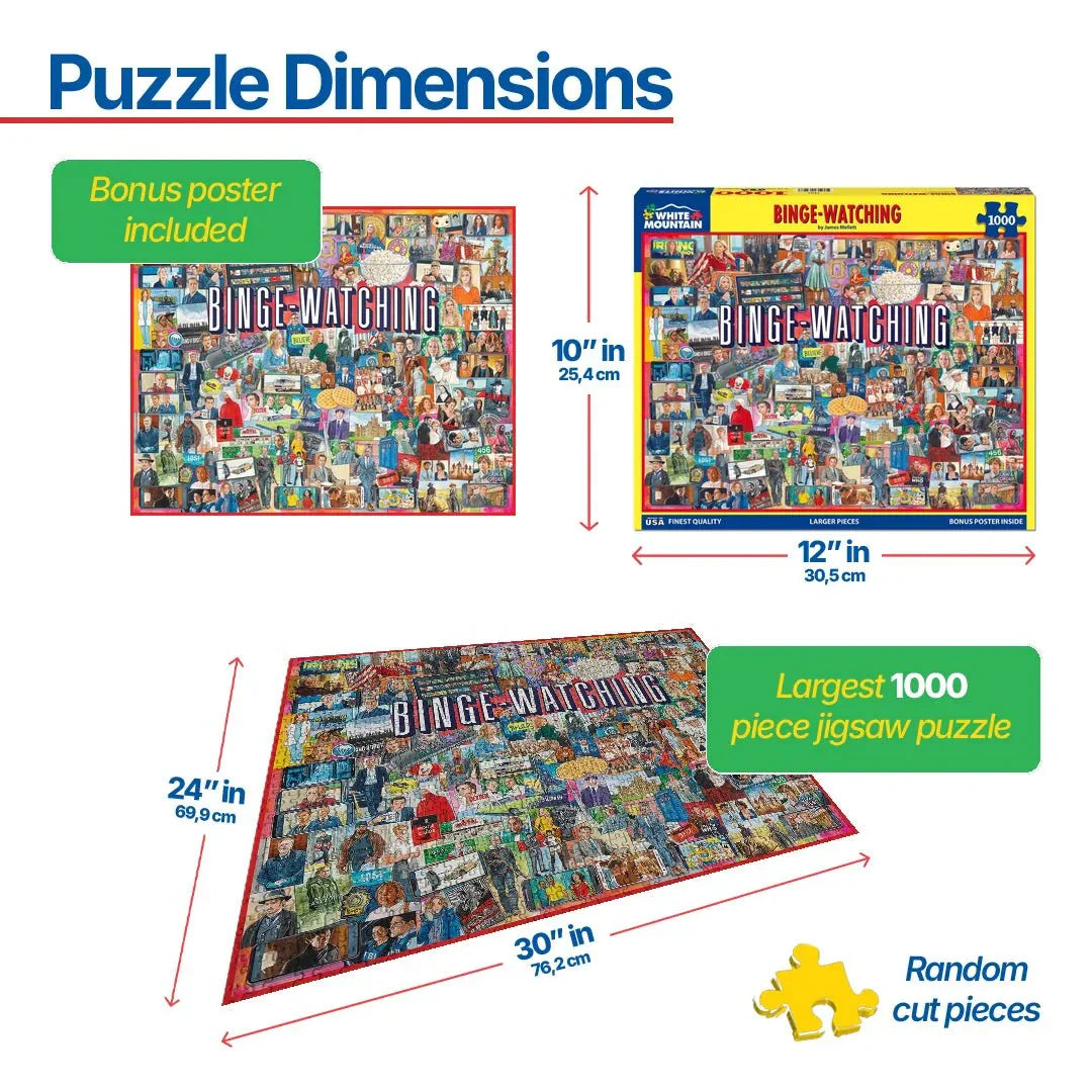 Binge-Watching (1761pz) - 1000 Piece Jigsaw Puzzle