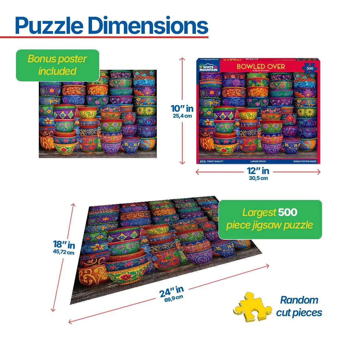 Bowled Over (1996pz) - 500 Piece Jigsaw Puzzle