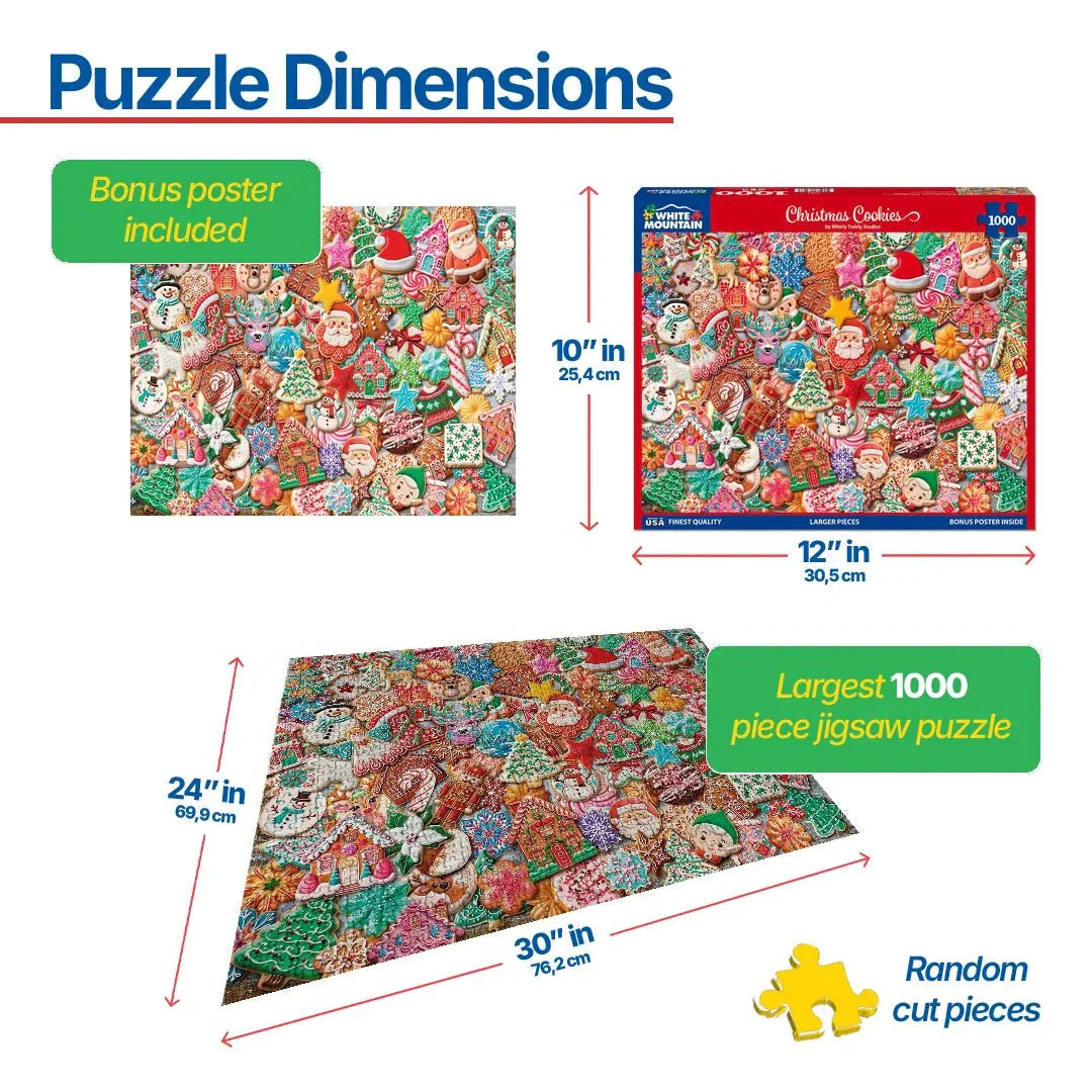 Christmas Cookies (1934pz) - 1000 Piece Jigsaw Puzzle