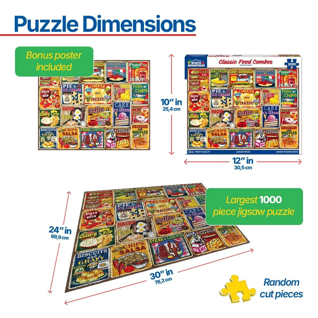Classic Food Combos (1754pz) - 1000 Piece Jigsaw Puzzle