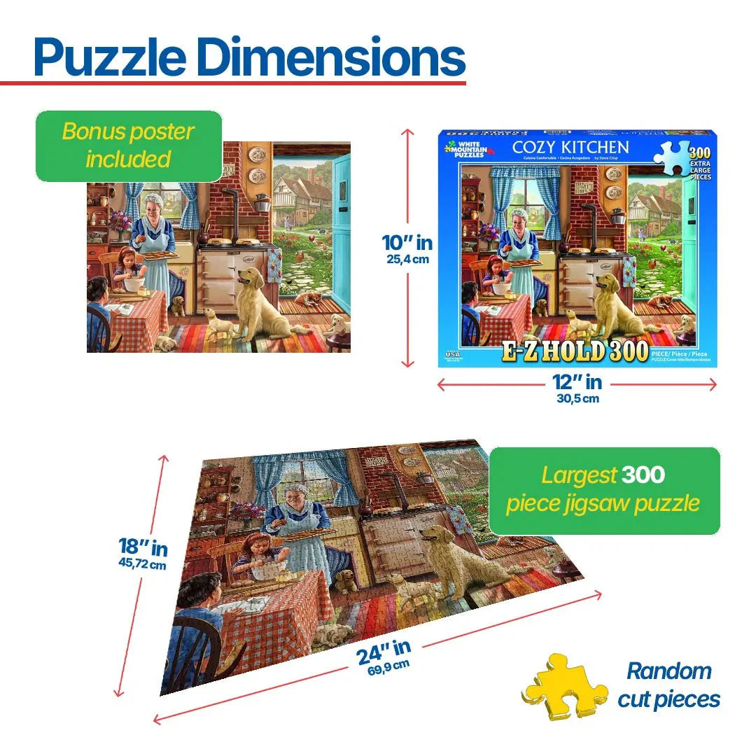 Cozy Kitchen (1300pz) - 300 Piece Jigsaw Puzzle