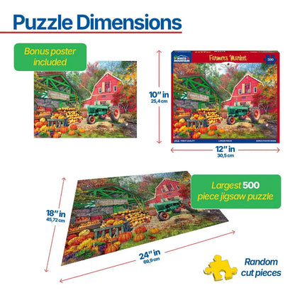 Farmer's Market (1780pz) - 500 Piece Jigsaw Puzzle