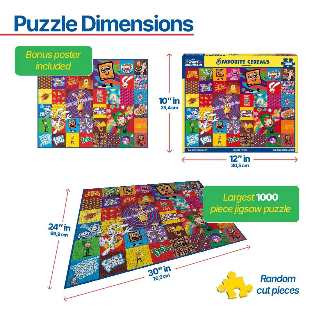 Favorite Cereals (2074pz) - 1000 Piece Jigsaw Puzzle