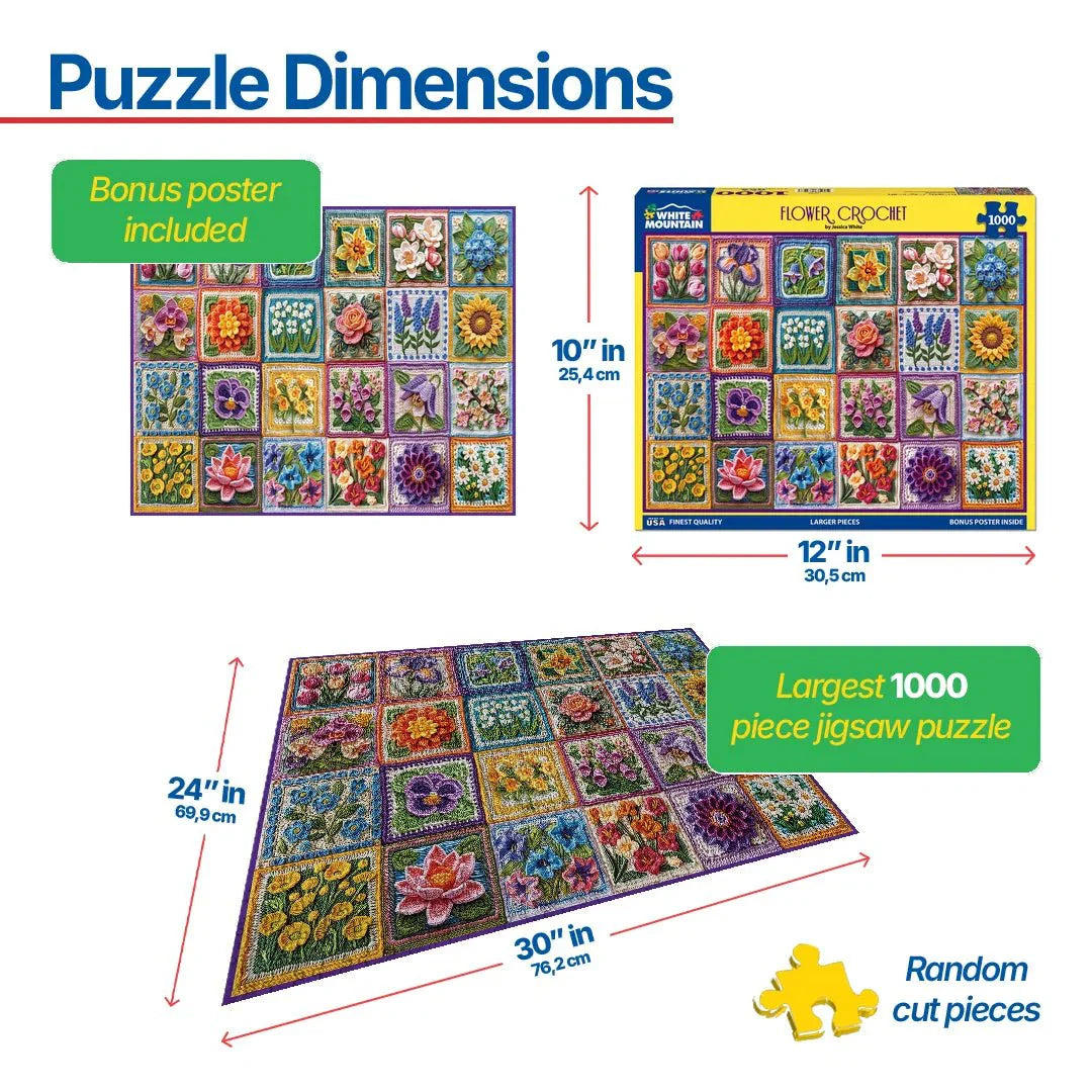Flower Crochet (2048pz) - 1000 Piece Jigsaw Puzzle