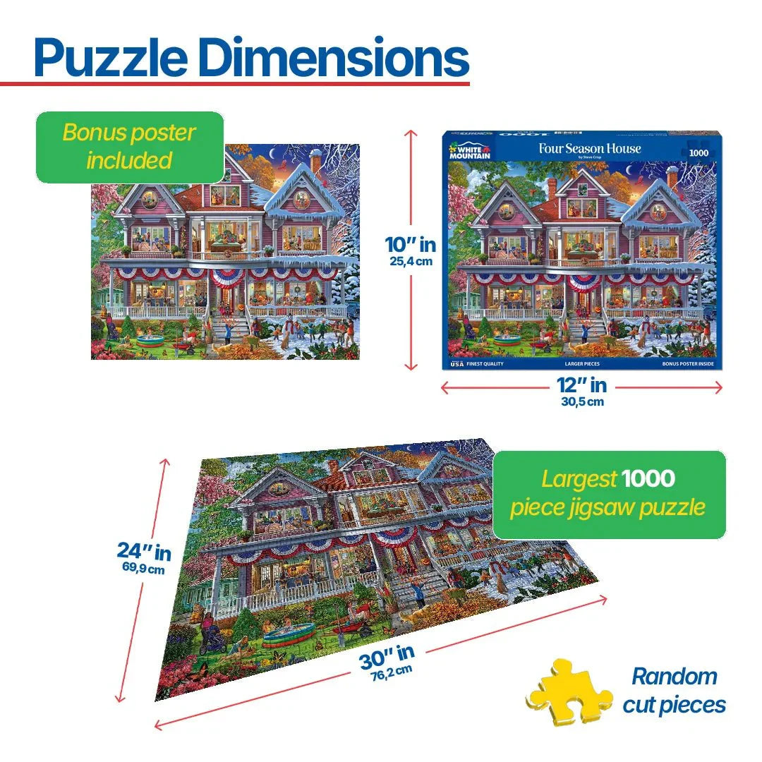 Four Season House (2138pz) - 1000 Piece Jigsaw Puzzle