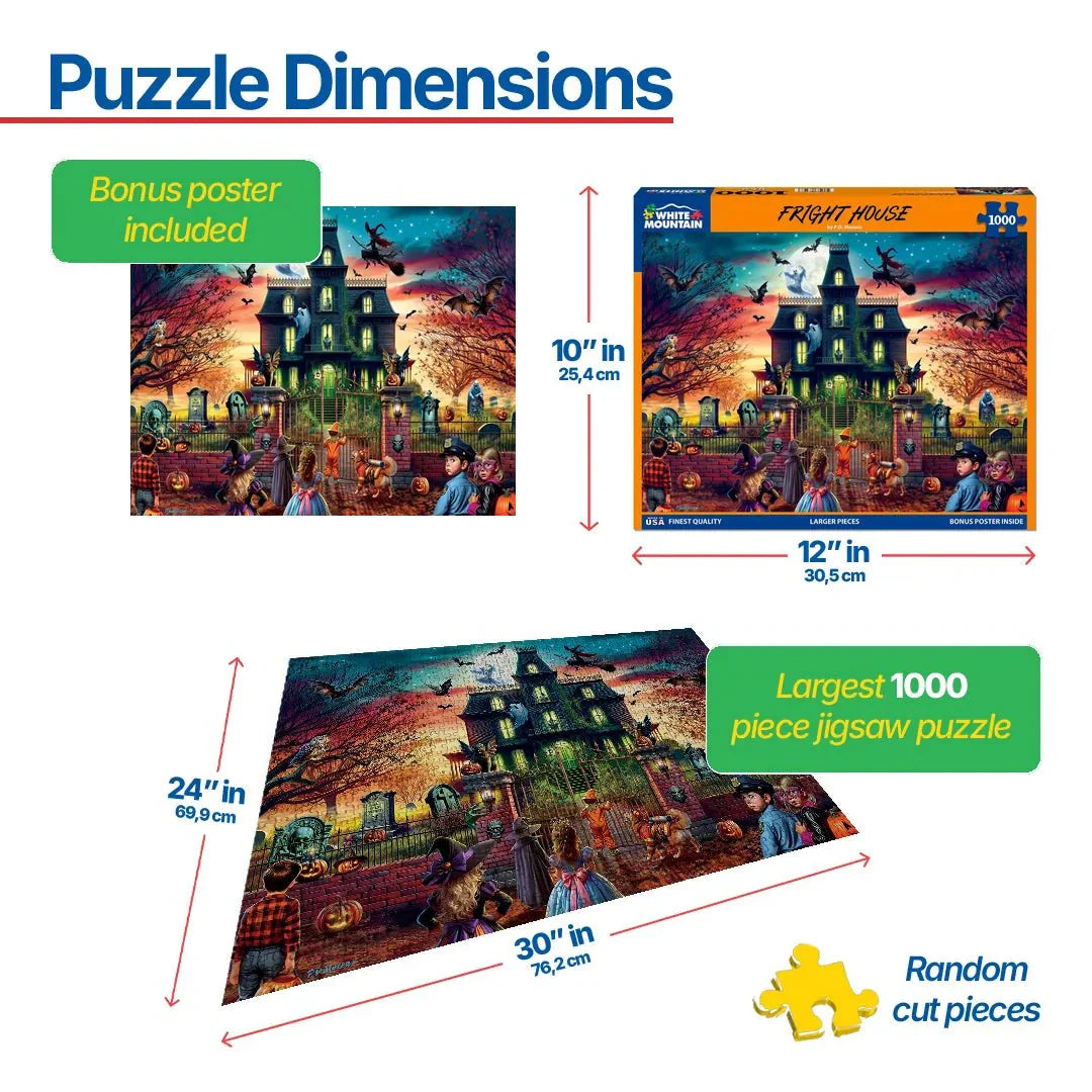 Fright House (2117pz) - 1000 Piece Jigsaw Puzzle