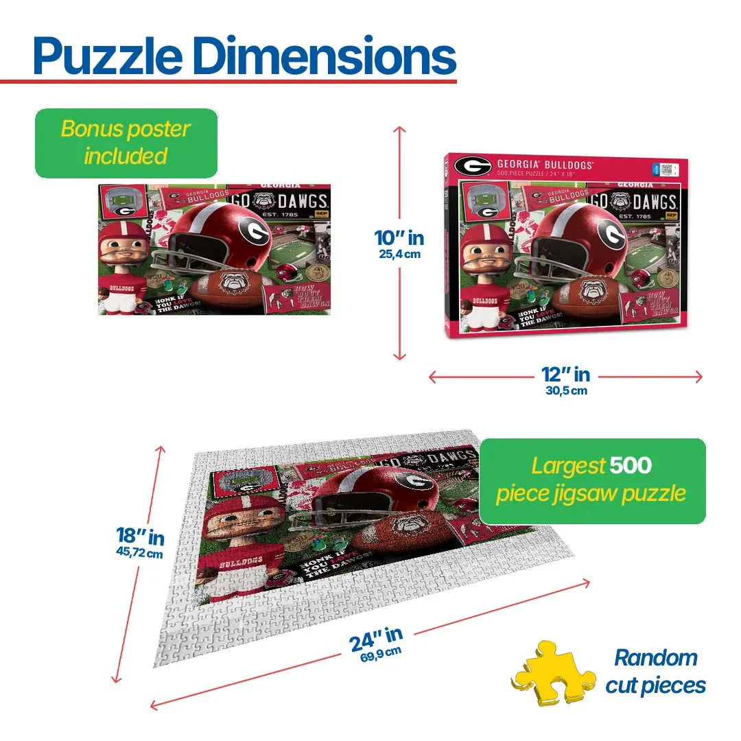 Georgia Bulldogs Retro Series (950196) - 500 Pieces