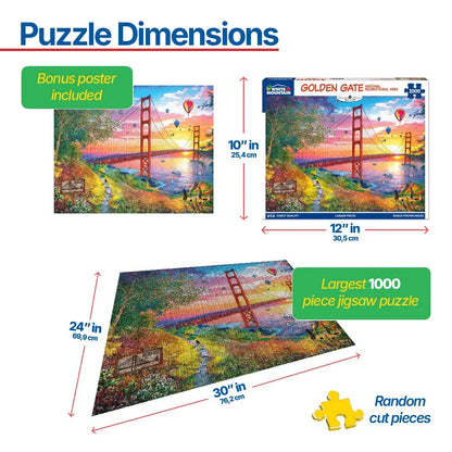 Golden Gate (1788pz) - 1000 Piece Jigsaw Puzzle