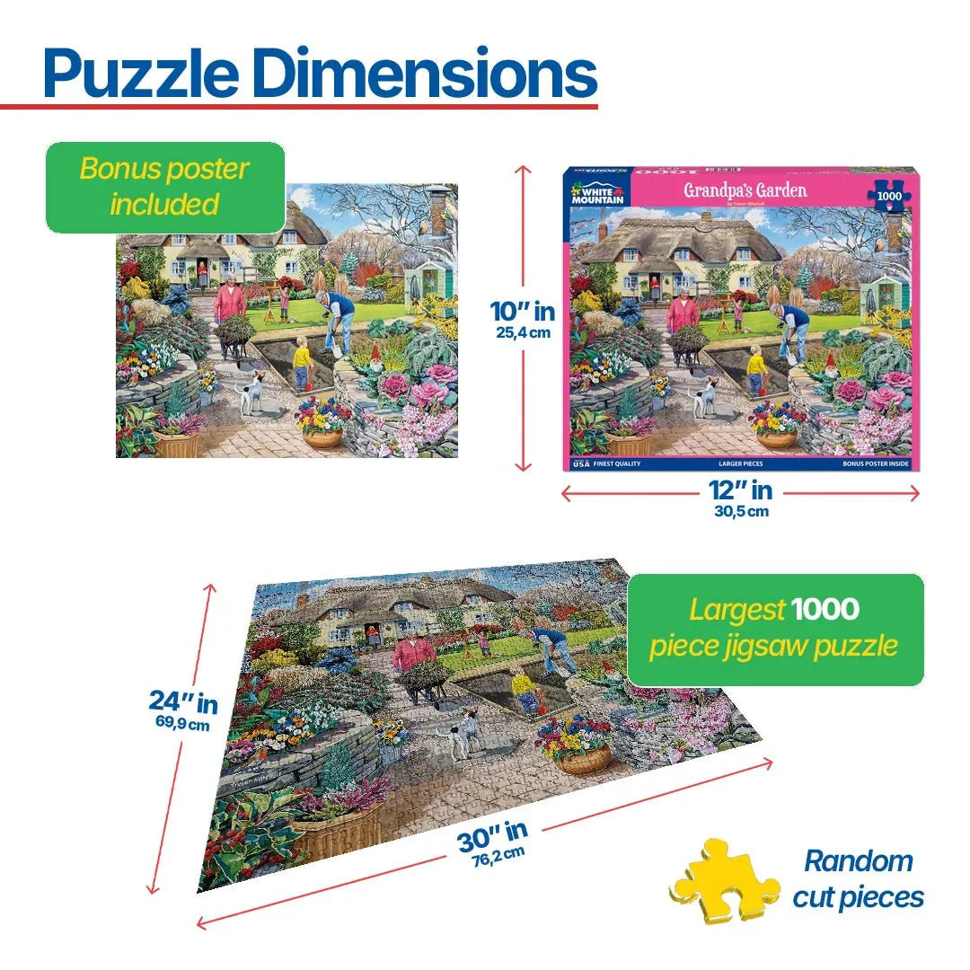 Grandpa's Garden (1799pz) - 1000 Piece Jigsaw Puzzle