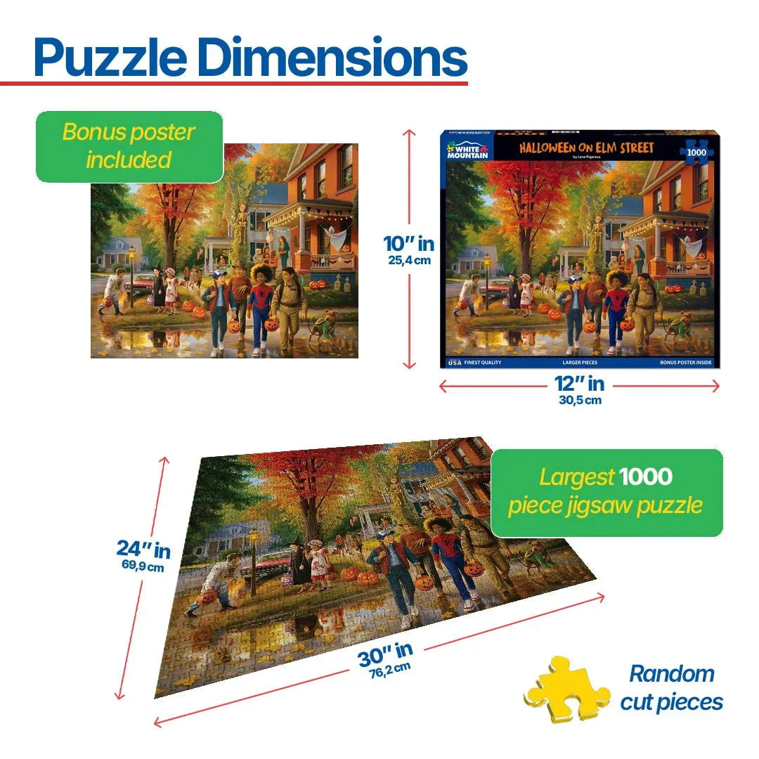 Halloween On Elm Street (2136pz) - 1000 Piece Jigsaw Puzzle