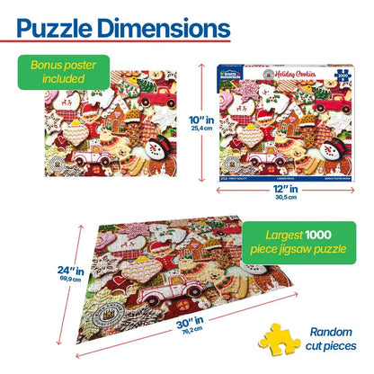 Holiday Cookies-King Arthur Flour (1922pz) - 1000 Piece Jigsaw Puzzle
