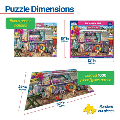 Ice Cream Van (2043pz) - 1000 Piece Jigsaw Puzzle