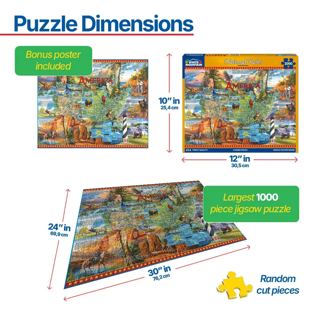 National Parks (530pz) - 1000 Piece Jigsaw Puzzle