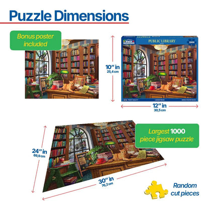 Public Library (2154pz) - 1000 Piece Jigsaw Puzzle