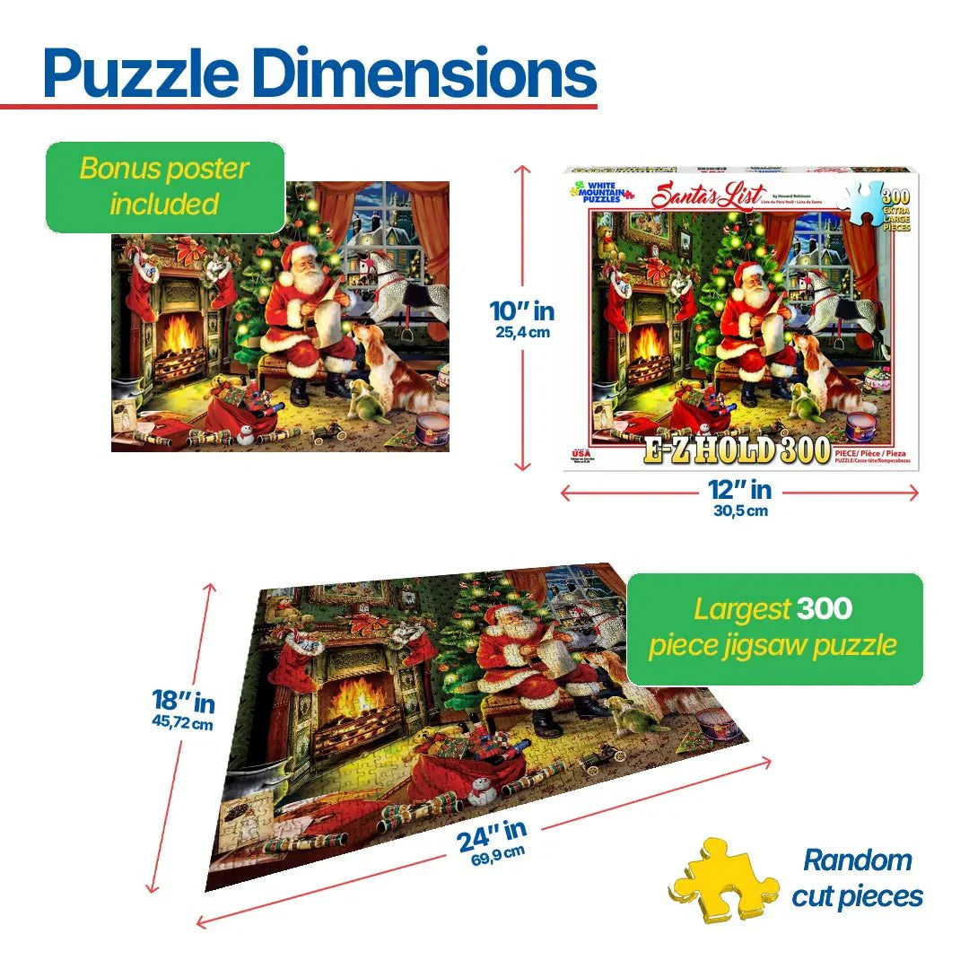 Santa's List (1302pz) - 300 Piece Jigsaw Puzzle