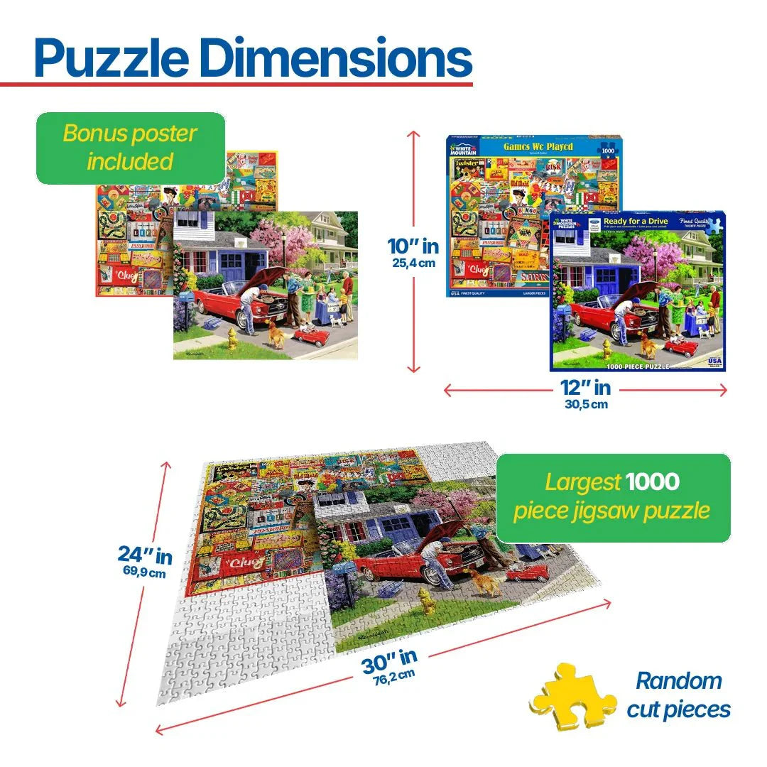 Set of 2: Nostalgic Puzzle Bundle 1000 piece