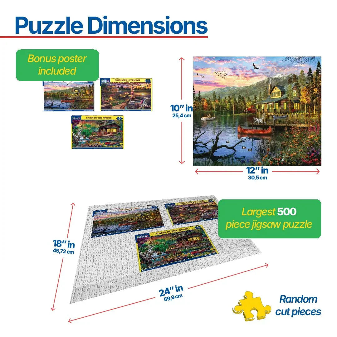 Set of 3: Life on the Lake Bundle 500 piece