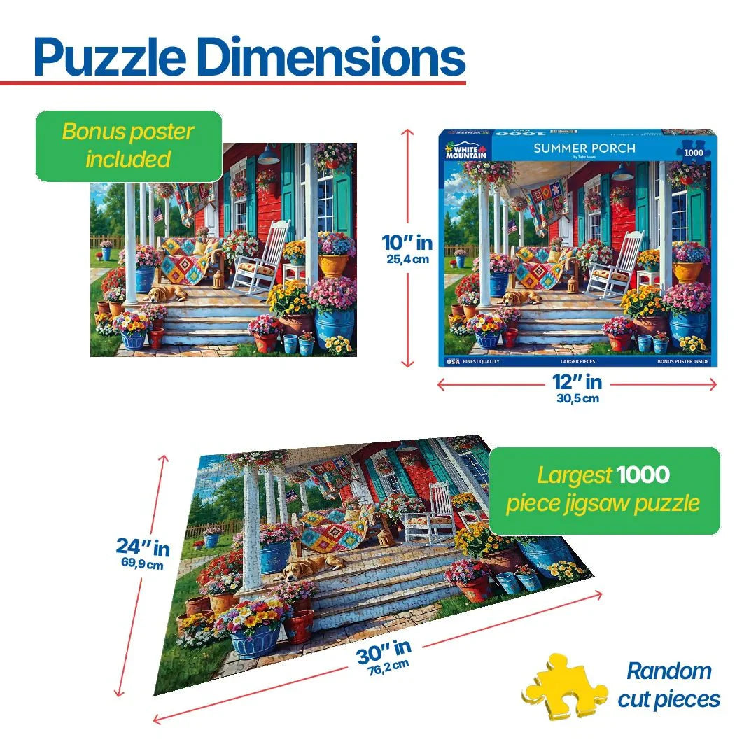 Summer Porch (2106pz) - 1000 Piece Jigsaw Puzzle