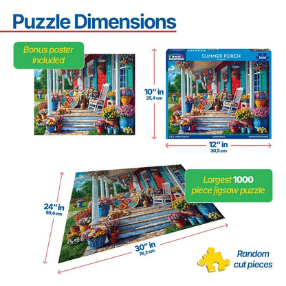 Summer Porch (2106pz) - 1000 Piece Jigsaw Puzzle