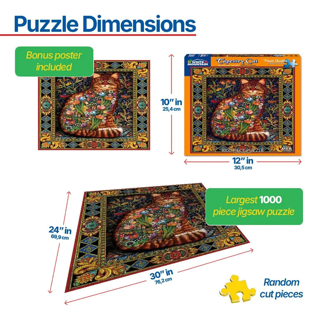 Tapestry Cat (402pz) - 1000 Pieces
