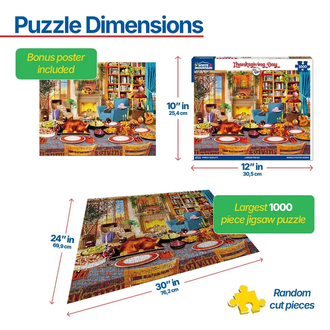 Thanksgiving Day (2000pz) - 1000 Piece Jigsaw Puzzle