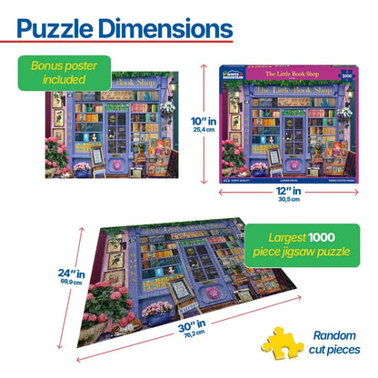 The Little Book Shop (2094pz) - 1000 Piece Jigsaw Puzzle