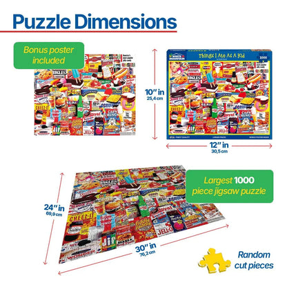 Things I Ate As A Kid (1110pz) - 1000 Piece Jigsaw Puzzle